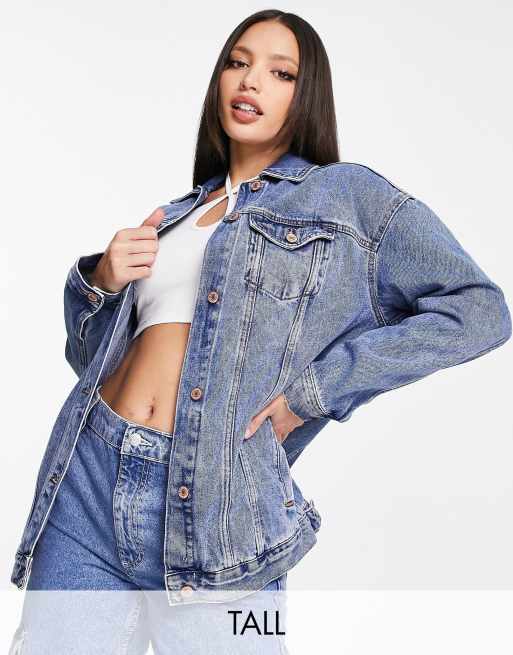 Asos tall cheap denim jacket