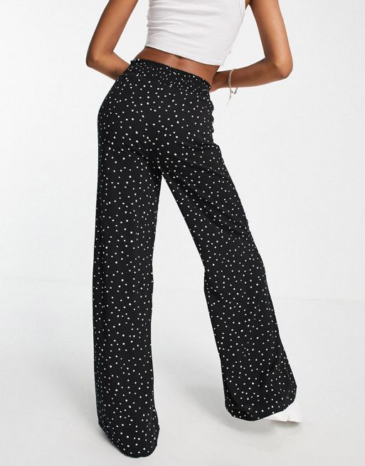 New Look Tall flare pants in black