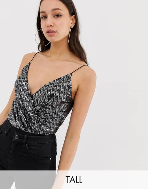 New look cheap sequin bodysuit