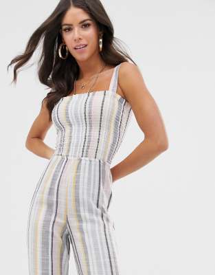 new look shirred jumpsuit