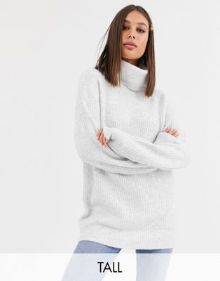 slouchy roll neck jumper