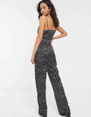 new look polka dot jumpsuit