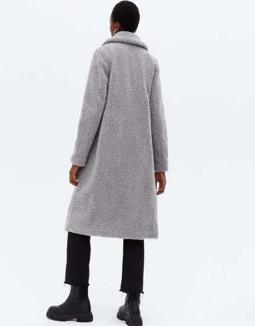 Borg coat new look sale