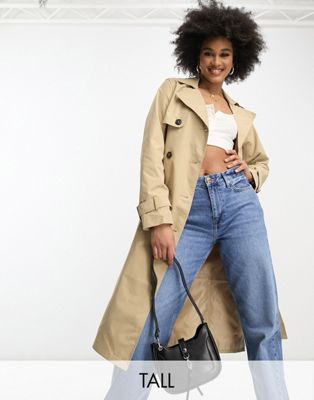 New Look Tall trench coat in camel