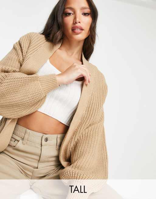 New Look Tall - Vest met ballonmouwen in camel