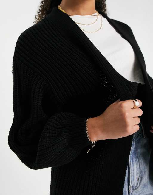 New Look Tall - Vest met ballonmouwen in zwart, 2 van 4