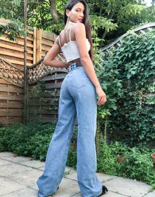 wide leg jeans new look