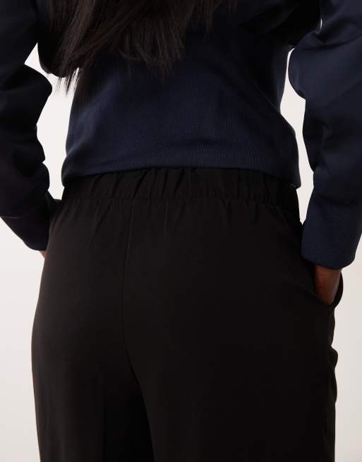 New Look Tall wide leg pull on trouser in black, 3 of 5