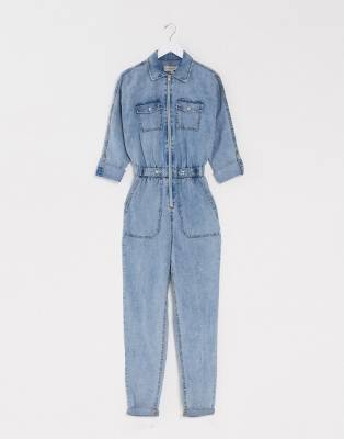 new look denim jumpsuit