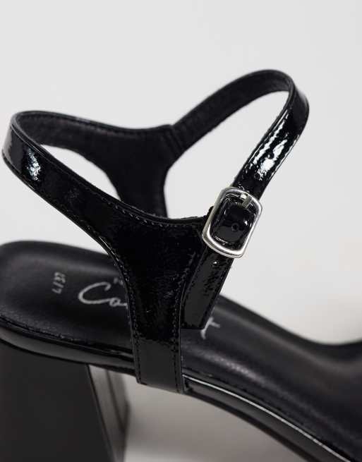 New Look talon carré bas noir, 4 de 5