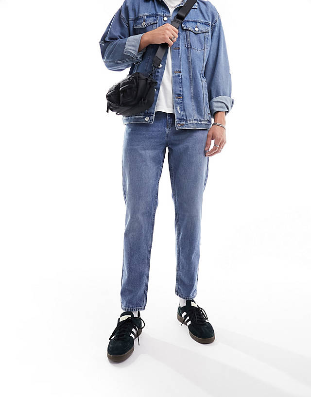 New Look - tapered jean in mid blue