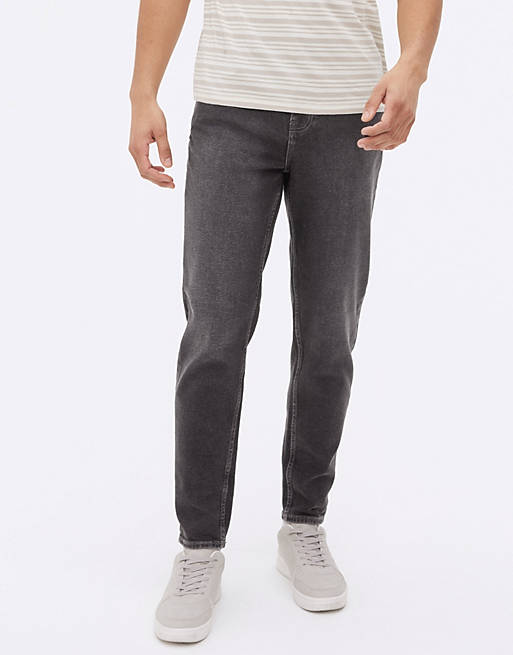 New Look tapered jeans in dark grey
