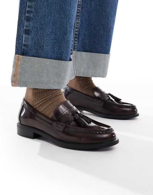 New Look tassle loafer in brown