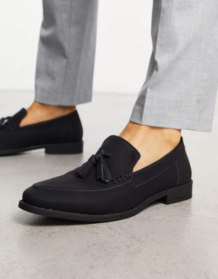 New Look Tassle Loafers In Black