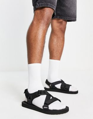 New Look technical sandals in black