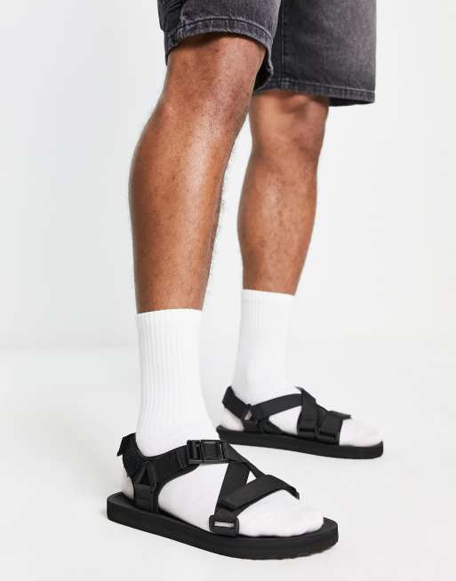 New Look technical sandals in black ASOS