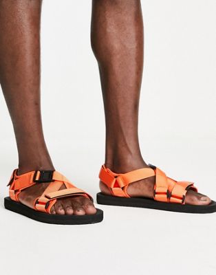 New Look technical sandals in orange