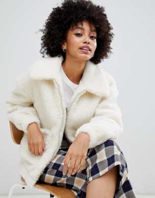 new look white coat
