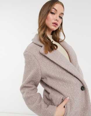 tailored teddy coat