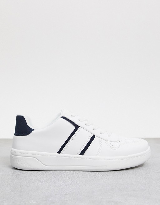 New Look tennis trainers in white