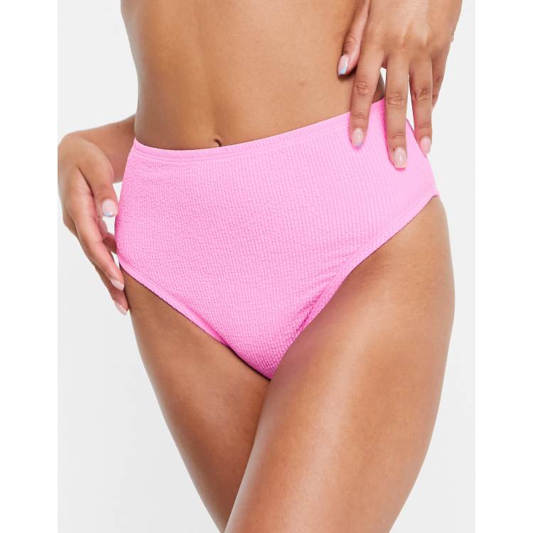 Baby pink high store waisted bikini bottoms