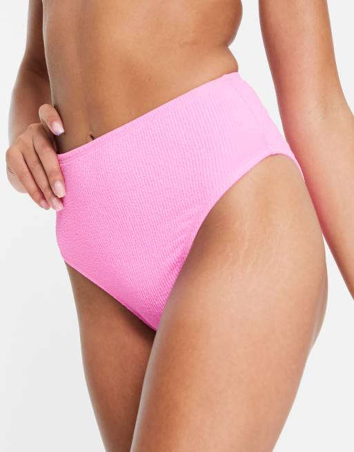 Light pink high store waisted bikini bottoms