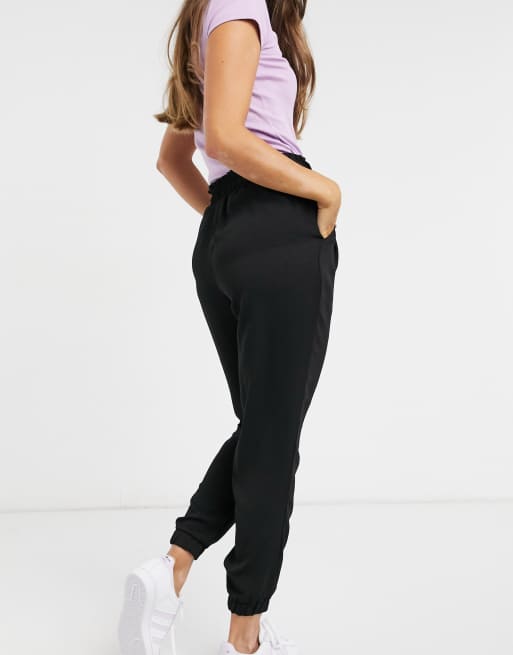 New Look textured jogger in black ASOS