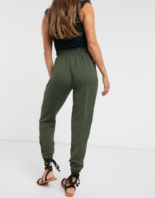 textured jogger pants