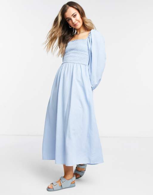 New look pale blue clearance dress