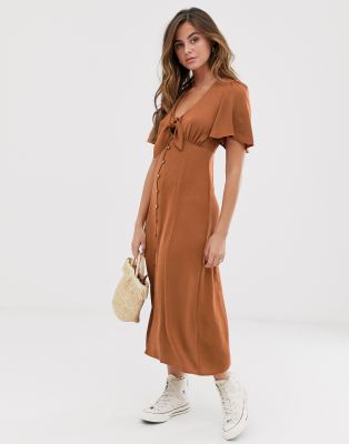new look button down dress