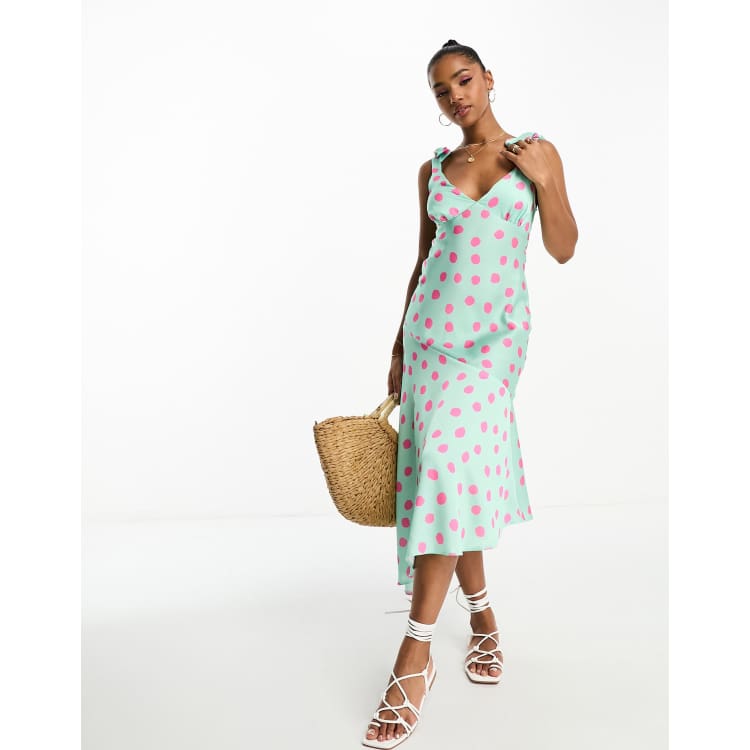 New look polka outlet dot midi dress