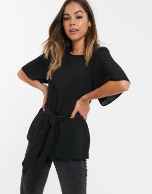 black belted top