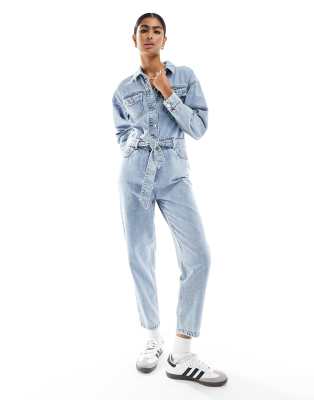 New look best sale denim boiler suit