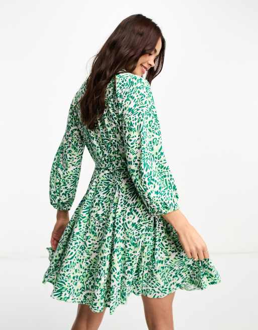 ganni green check dress Shirt Dress New Style Linen
