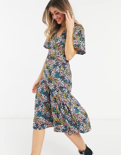 Midi ditsy sales dress