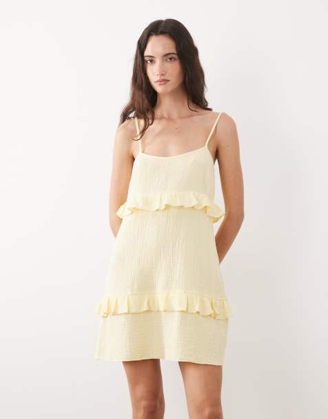 Yellow Mini Dresses | Short Yellow Dresses | ASOS