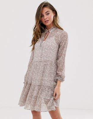 New Look Tiered Smock Dress