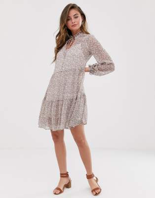 ditsy smock dress