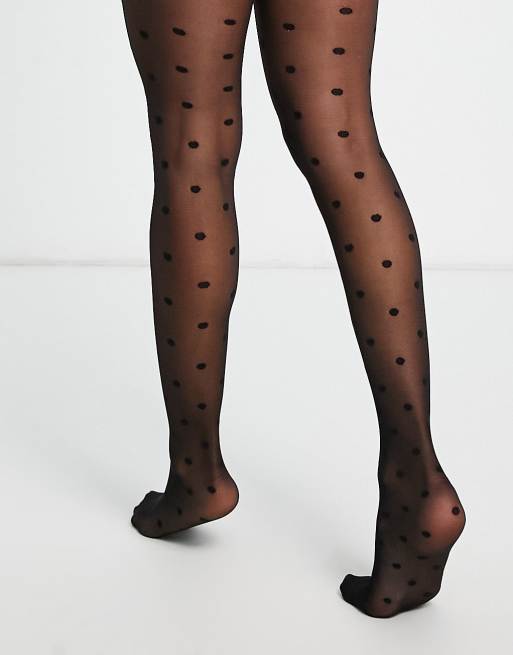 Tights with spots sale