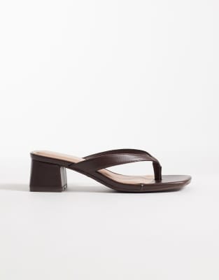  toe post block heeled sandal 
