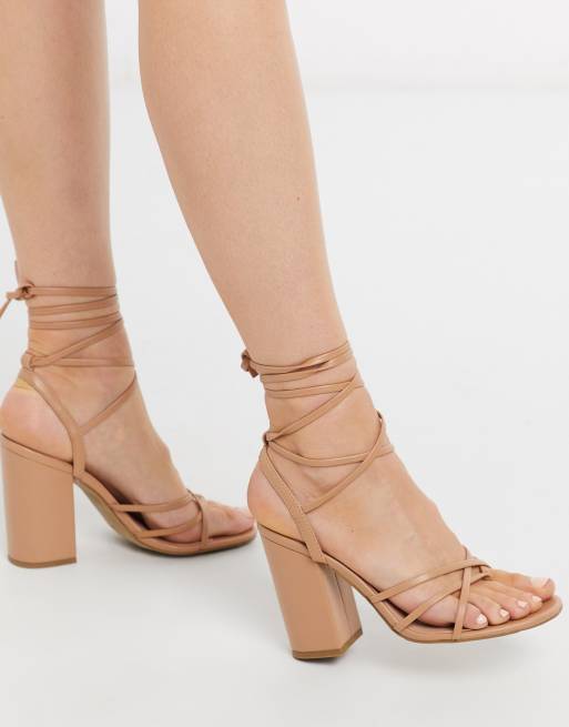 New look lace online up sandals