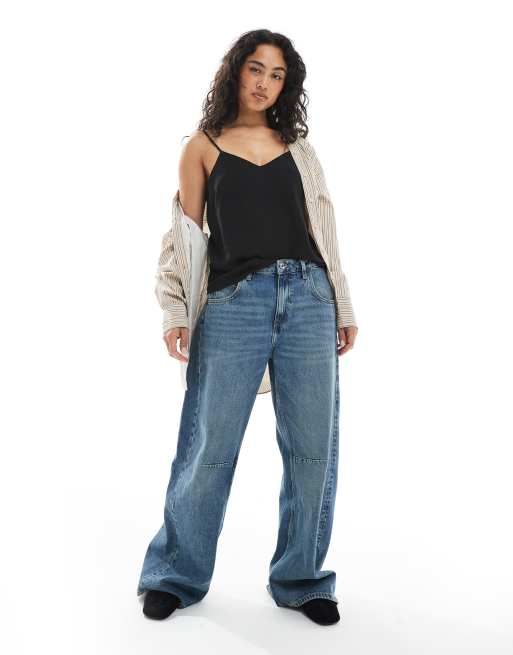 New Look - Top nero con spalline e fascette, 4 di 4