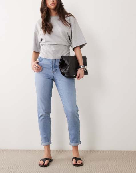 New Look tori mom jeans in blue - view 1