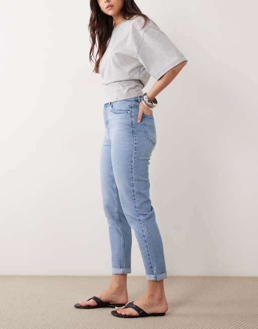 New Look – Tori – Niebieskie jeansy mom fit, 2 z 5
