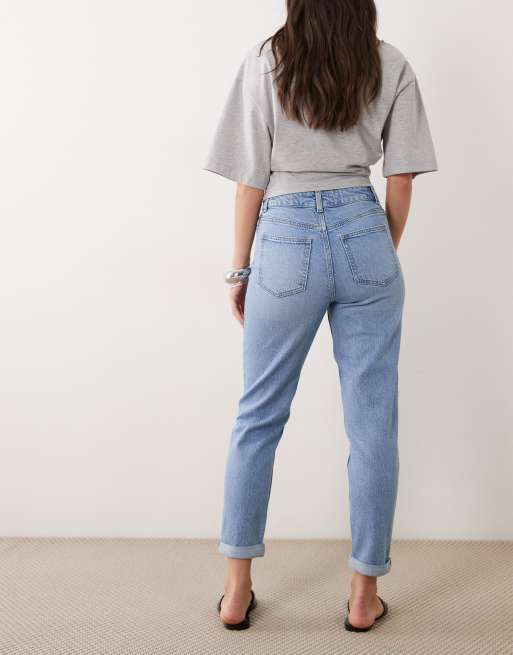 New Look – Tori – Niebieskie jeansy mom fit, 3 z 5