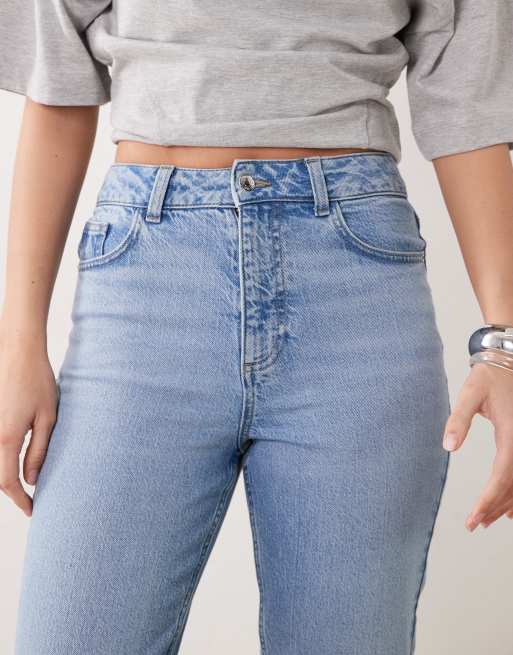 New Look – Tori – Niebieskie jeansy mom fit, 4 z 5