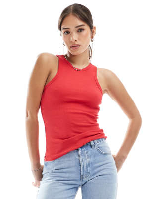 New Look - Trägertop in Rot mit Ringerrücken