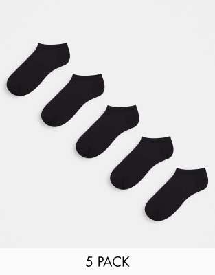 black invisible trainer socks