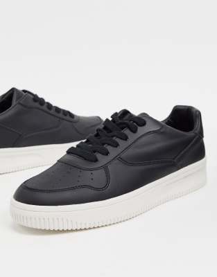 new look trainers black