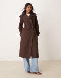 [New Look] New Look trench coat in brown 10 BROWN